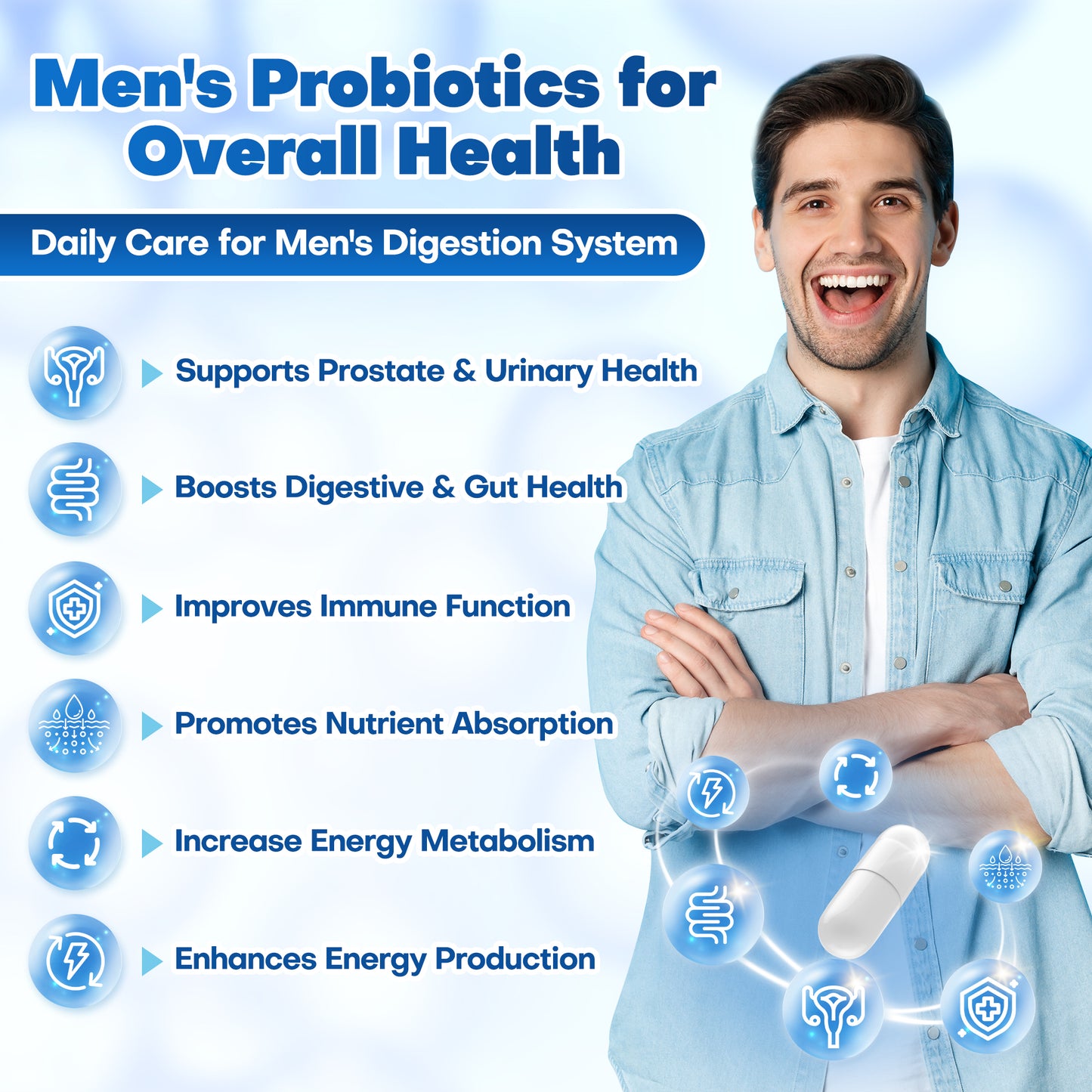 Probiotics Promote Overall Men's Health