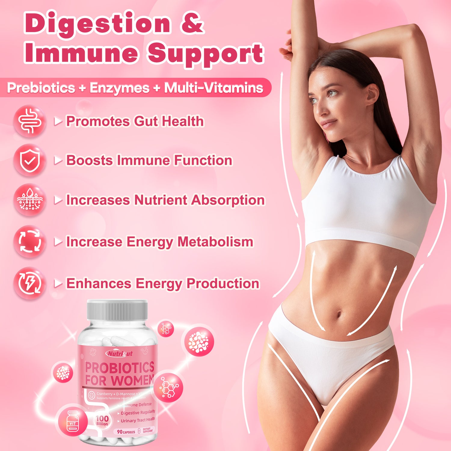 Probiotics for Digestive and Immune Support for Women